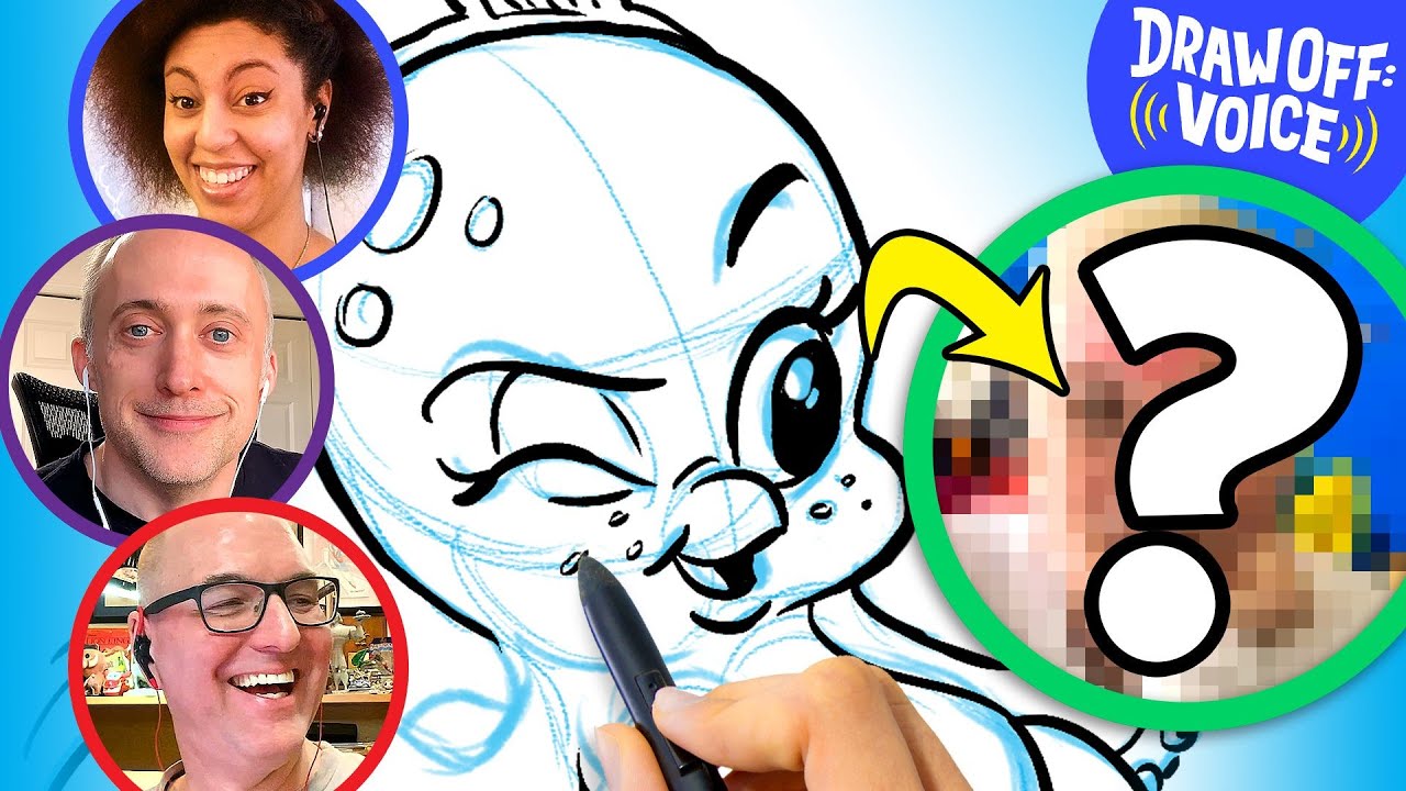 Animator Vs. Cartoonist Design A Character Based On Voice (Squirt) • Draw-Off Voice