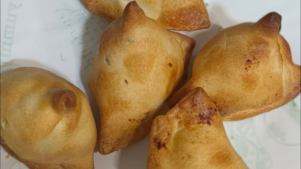 😋दो की‌ जगह‌ चार खाएंगे जब समोसे बनेंगे सिर्फ एक चम्मच तेल से| crispy samose recipe in Airfryer 