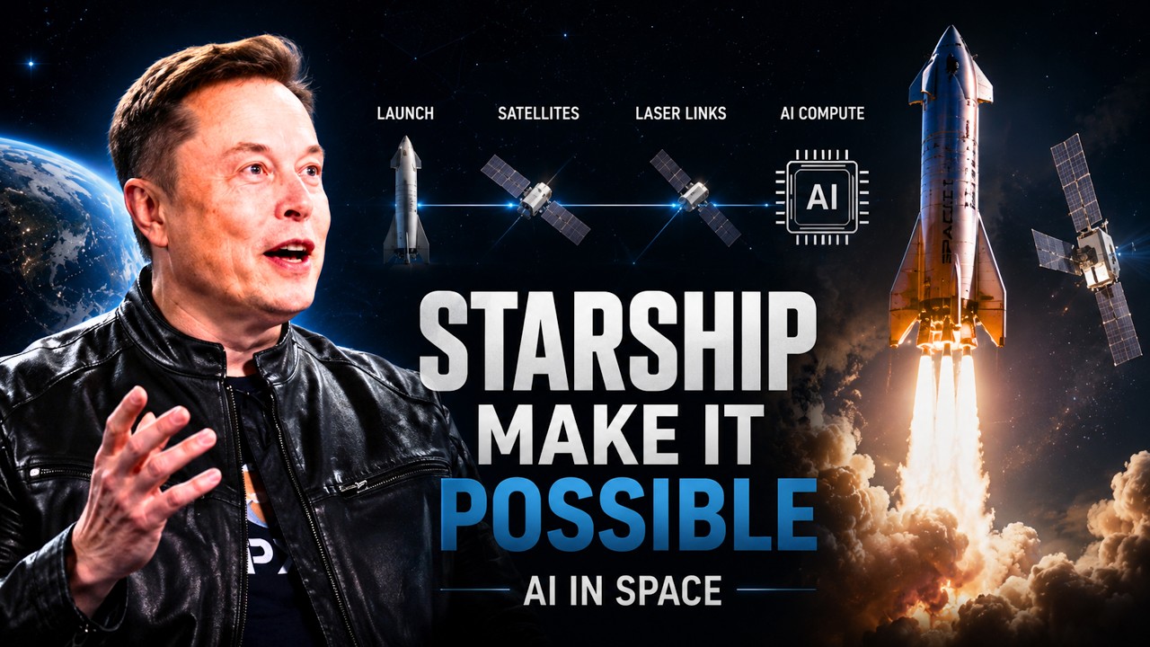 Elon Musk Reveals SpaceX's Next Mega Project: AI Data Centers in Space Using Starship