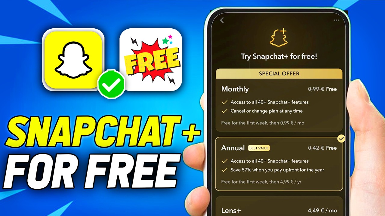 Как получить подписку Snapchat Plus БЕСПЛАТНО (2026) | Руководство по бесплатному использованию S...