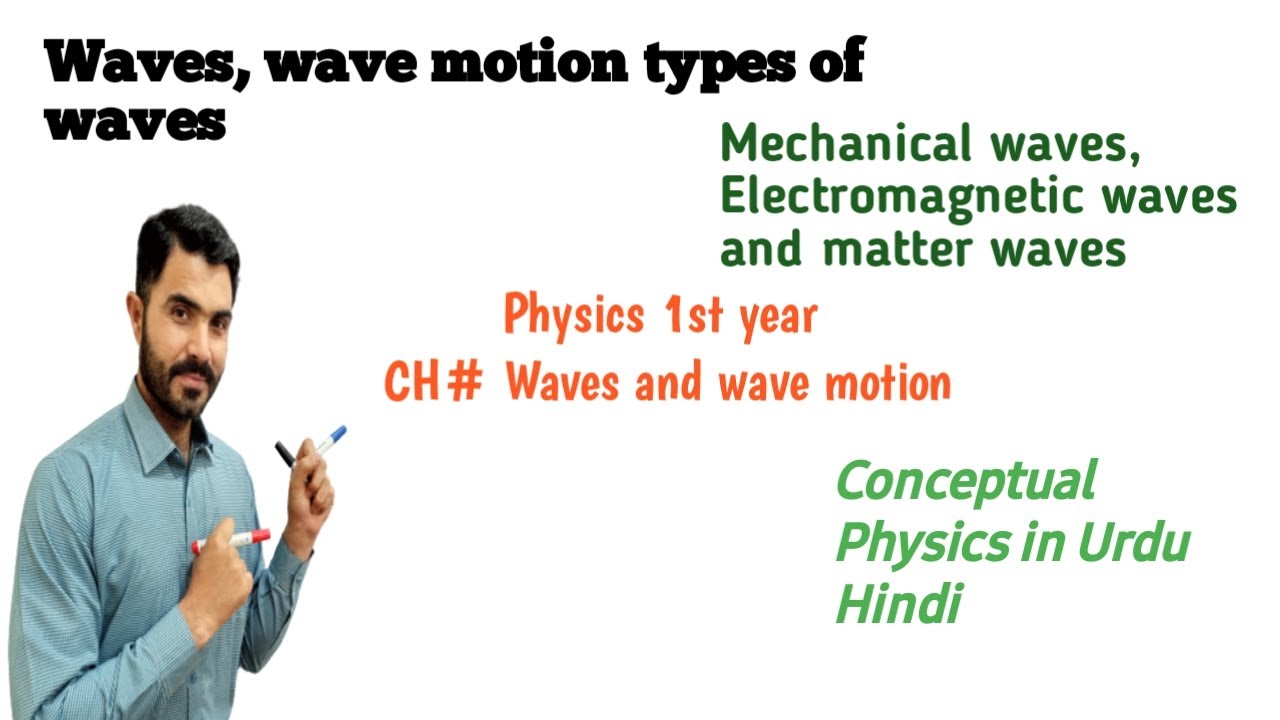 L-1 Waves, Wave motion concept and types of Waves, Mechanical, electromagnetic and matter waves