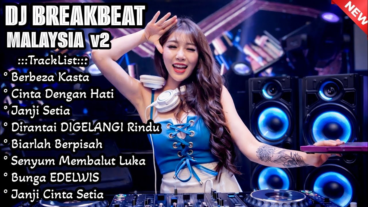 DJ BREAKBEAT MALAYSIA v2 🔥 Full Bass || DJ BERBEZA KASTA × CINTA DENGAN HATI
