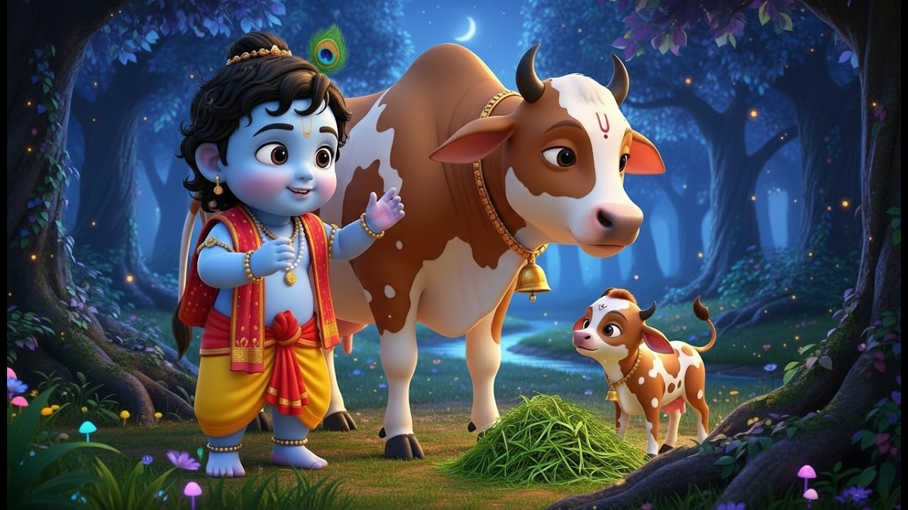 छोटी छोटी गैया - Choti Choti Gaiya Chote Chote Gwal | Krishna Bal Leela | Little Krishna Song