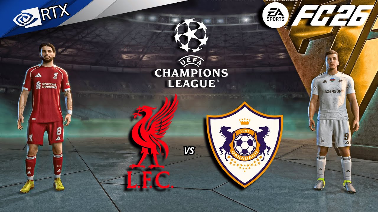 FC 26 - Liverpool vs Qarabag | Champions League 25/26 Full Match | PC™ [4K60]