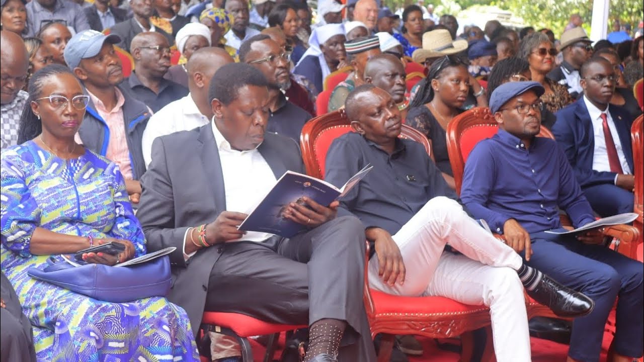 MARTHA KARUA CHEERED DURING FUNERAL OF CAPTAIN GEORGE WERE AT NYAKACH 
