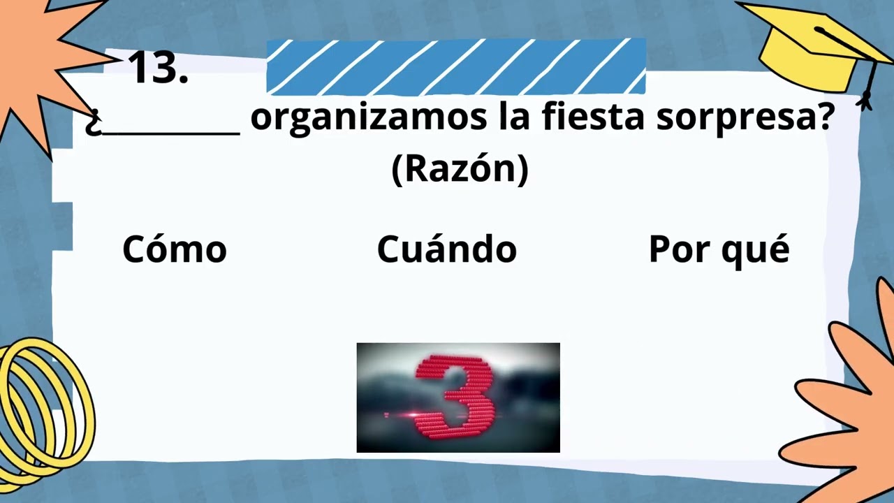 TRIVIA Pronombres Interrogativos A2 Cómo, Cuándo y Por Qué 👦🏻👩📚⏰ #pronombres #interrogativos
