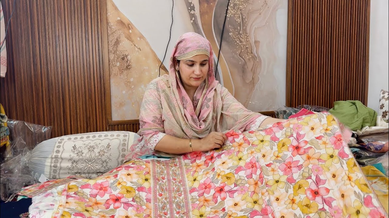 Cotton suits with muslin dupatta || part 1|| #fehriyacollections @aj_amjadmahi 