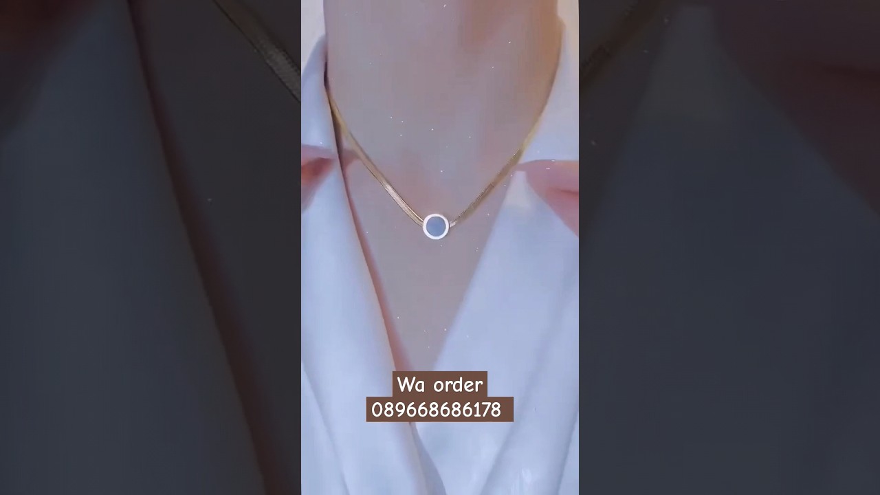 IDAMAN ❗kalung pipih titanium buvlgari #kalung #perhiasantitanium #kalungtitanium