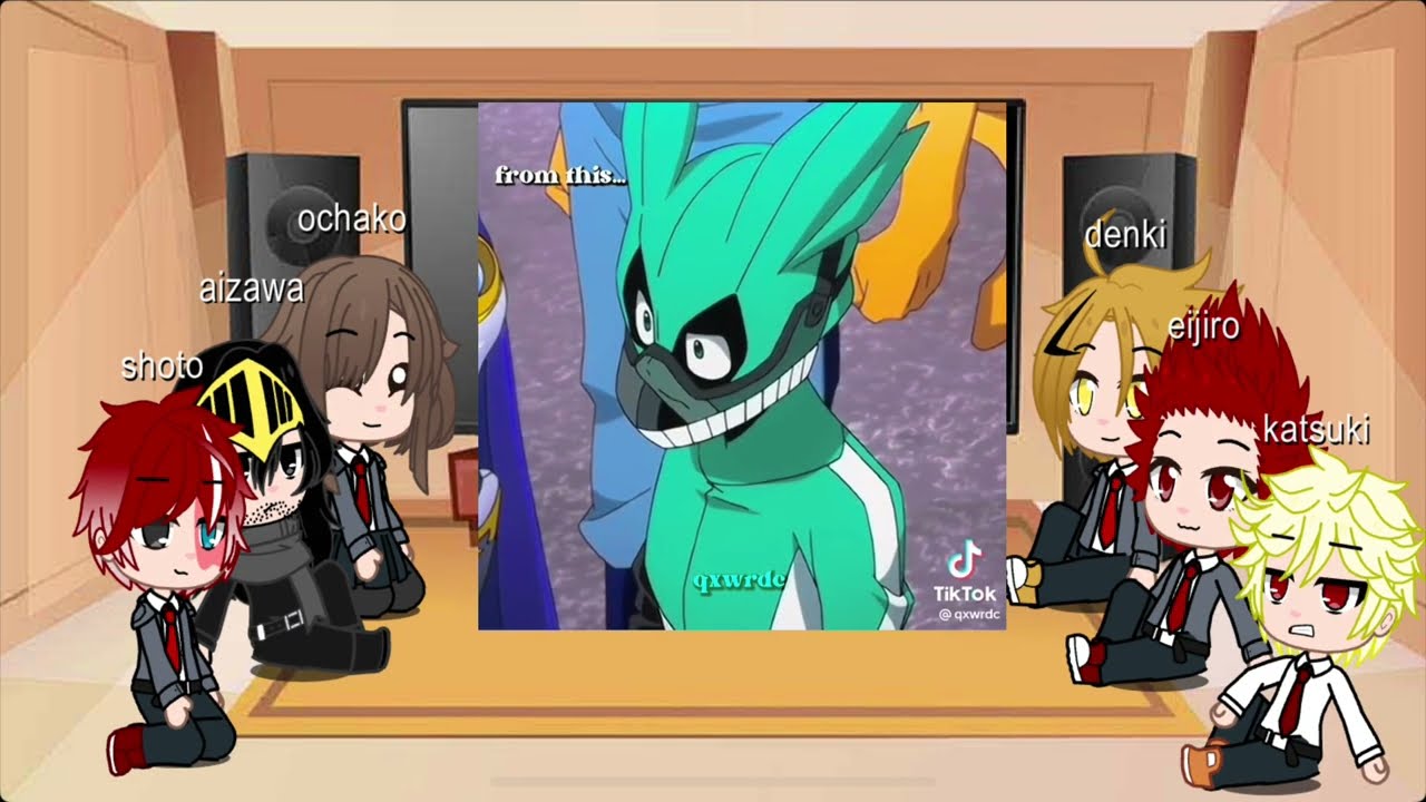 Class 1A+Aizawa react to one for all