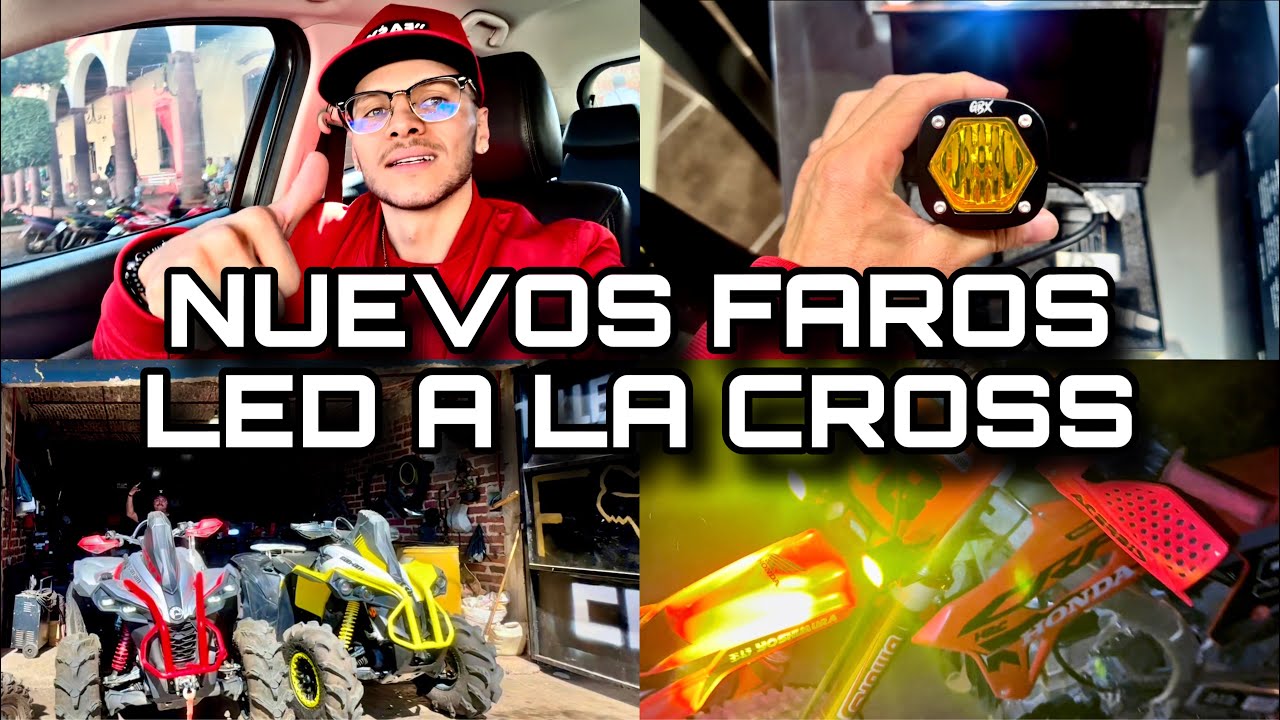 NUEVOS FAROS LED Y ACCESORIOS A LA CROSS | CRF 450R | JUAN HERNANDEZ 🍀