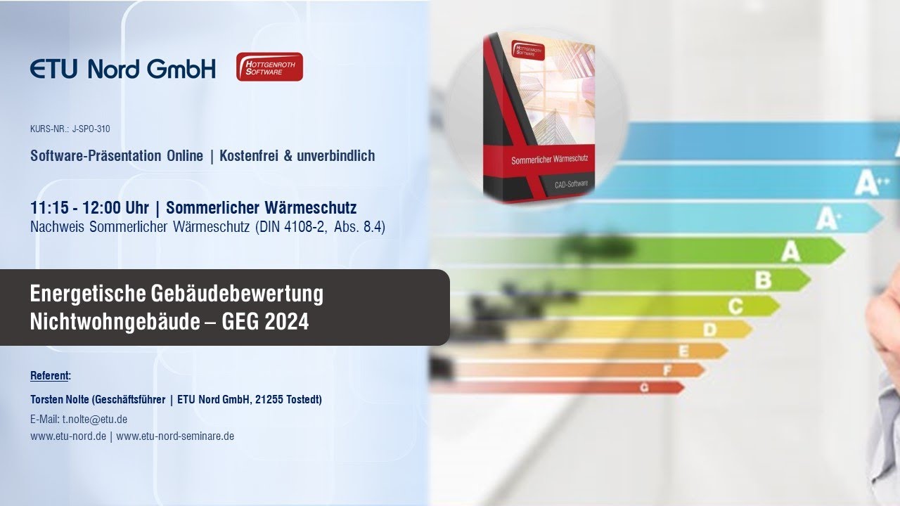 Nachweis Sommerlicher Wärmeschutz (DIN 4108-2) | Sommerlicher Wärmeschutz (J-SPO-310 Teil 2)