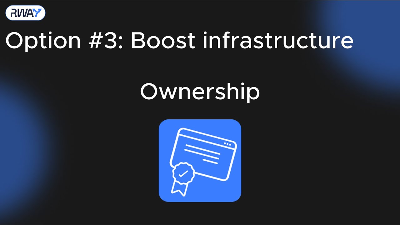 Infrastructure Booster VS White Label VS Build From Scratch - RWAY as the Optimal Solution
