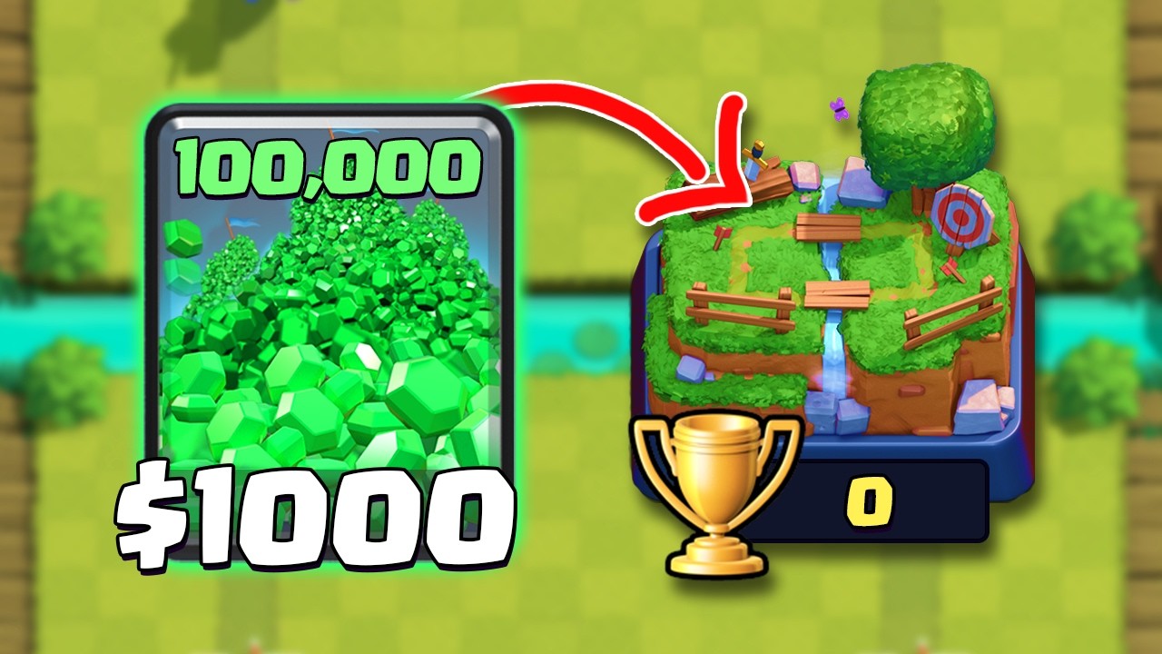 Я потратил 1000 долларов на новый аккаунт в Clash Royale