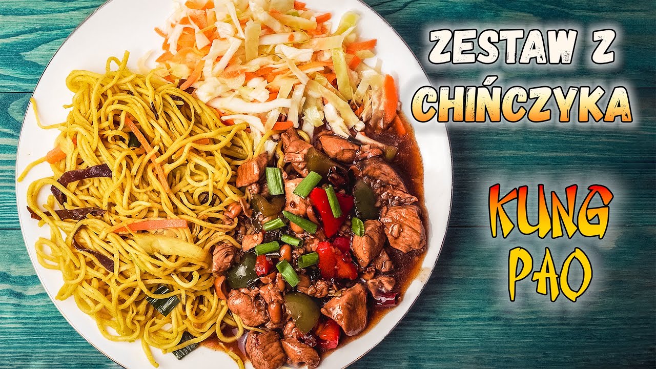 Zestaw z CHIŃCZYKA - Kurczak KUNG PAO z makaronem.