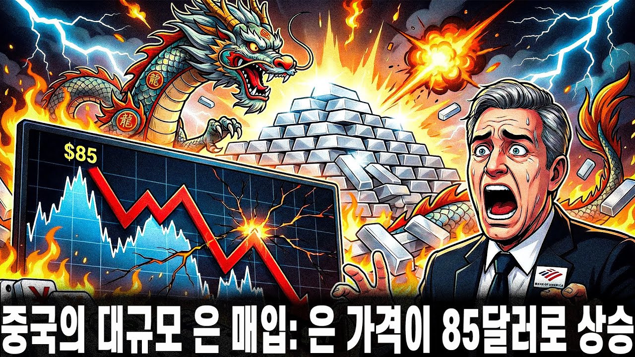 긴급: 중국의 대규모 은 매입으로 은 가격이 85달러까지 급등 &mdash; 뱅크오브아메리카 경고, 은 가격이 단 하루 만에 27% 폭락한 이유는 무엇인가!!!