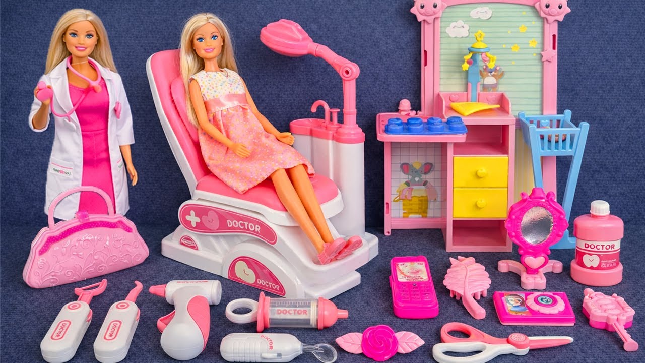 7 Minutes Satisfying with Unboxing Barbie Family Playset, Cute Doll Toys ASMR | Review Toys