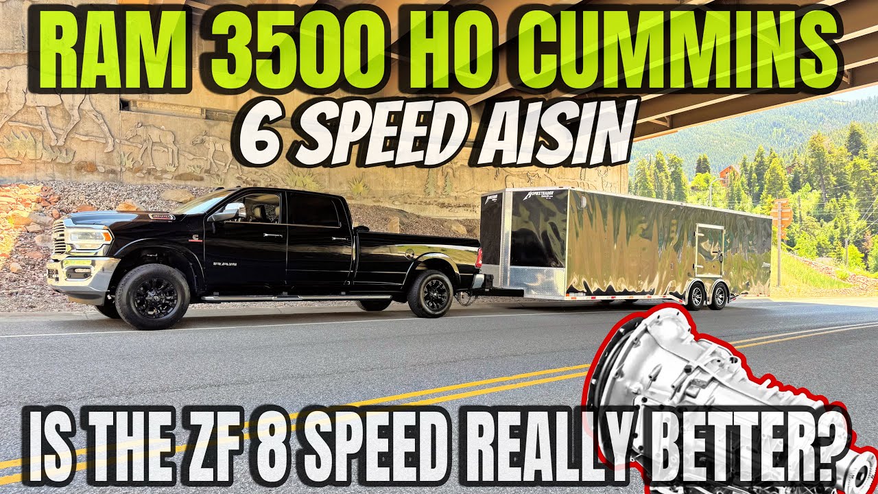 RAM 3500 HO Cummins 6 Speed Tow Test Up 6% Grade: The 8 Speed Sucks, Stick With The Aisin!