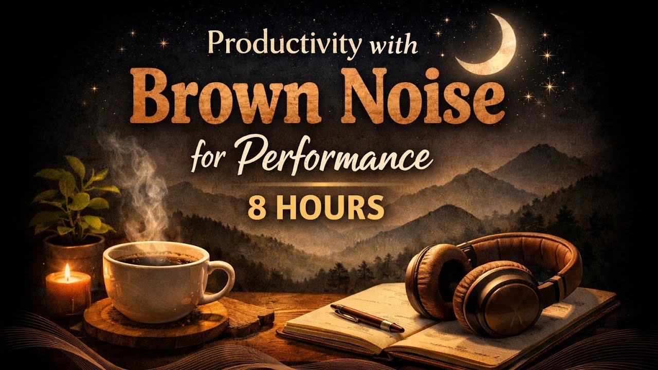 Productivity with Brown Noise for Performance | 8 Hours