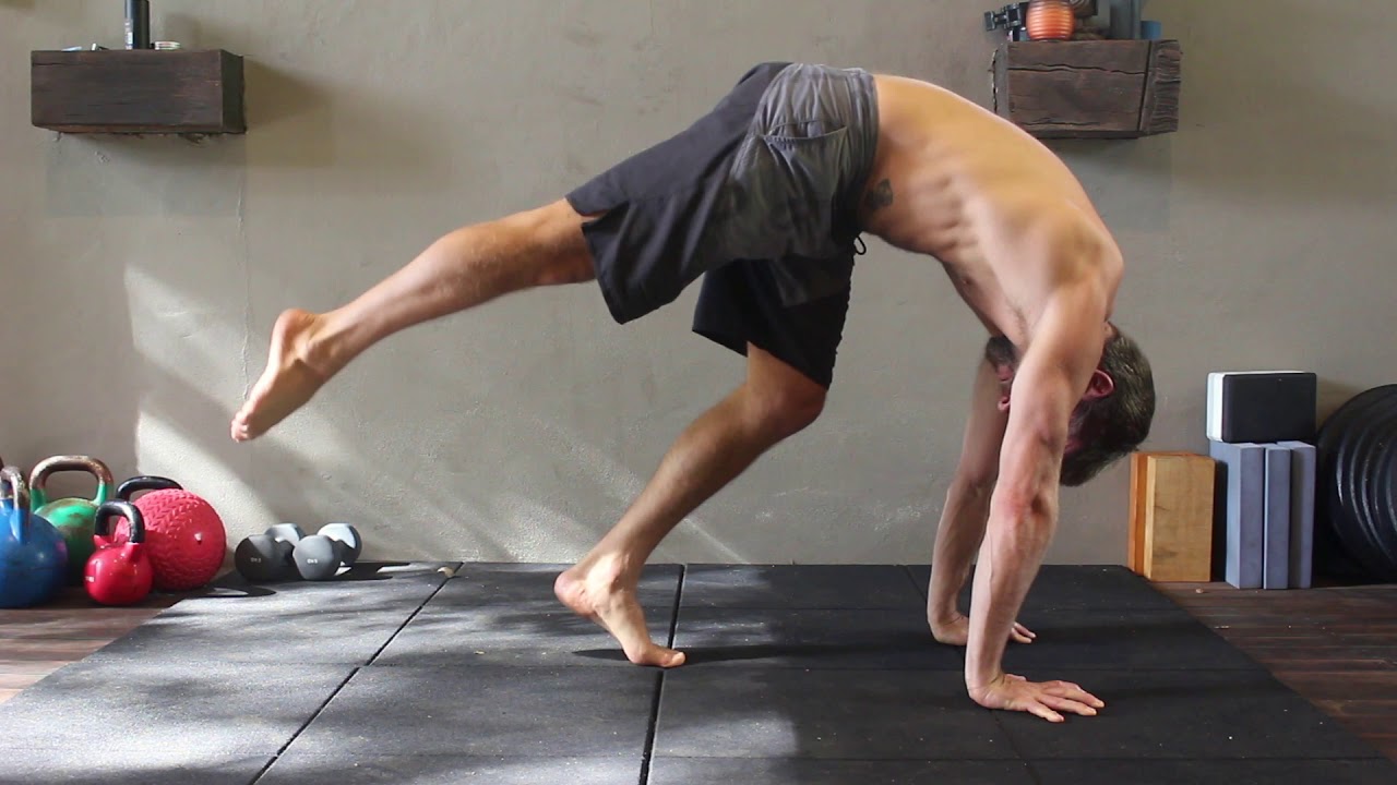 Handstand Half Kick-up Drill