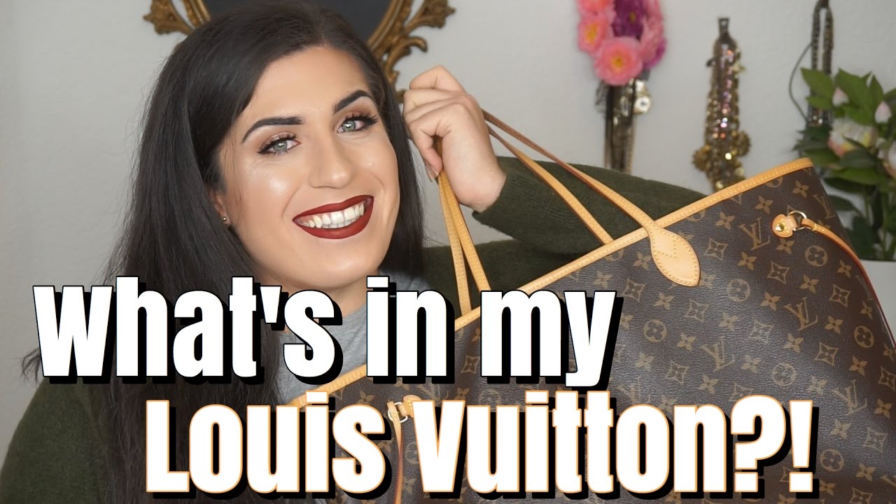 What's in my Bag?! LOUIS VUITTON NEVERFULL GM | Jolina Mennen