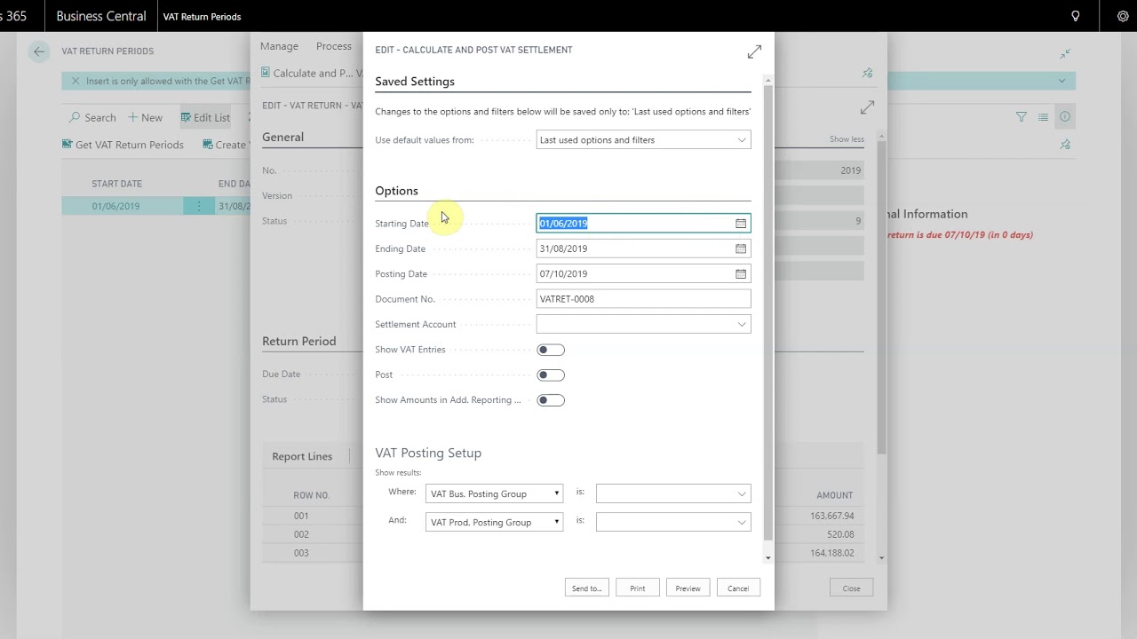 How to submit VAT MTD via Garage Hive (Making Tax Digital - Business Central)