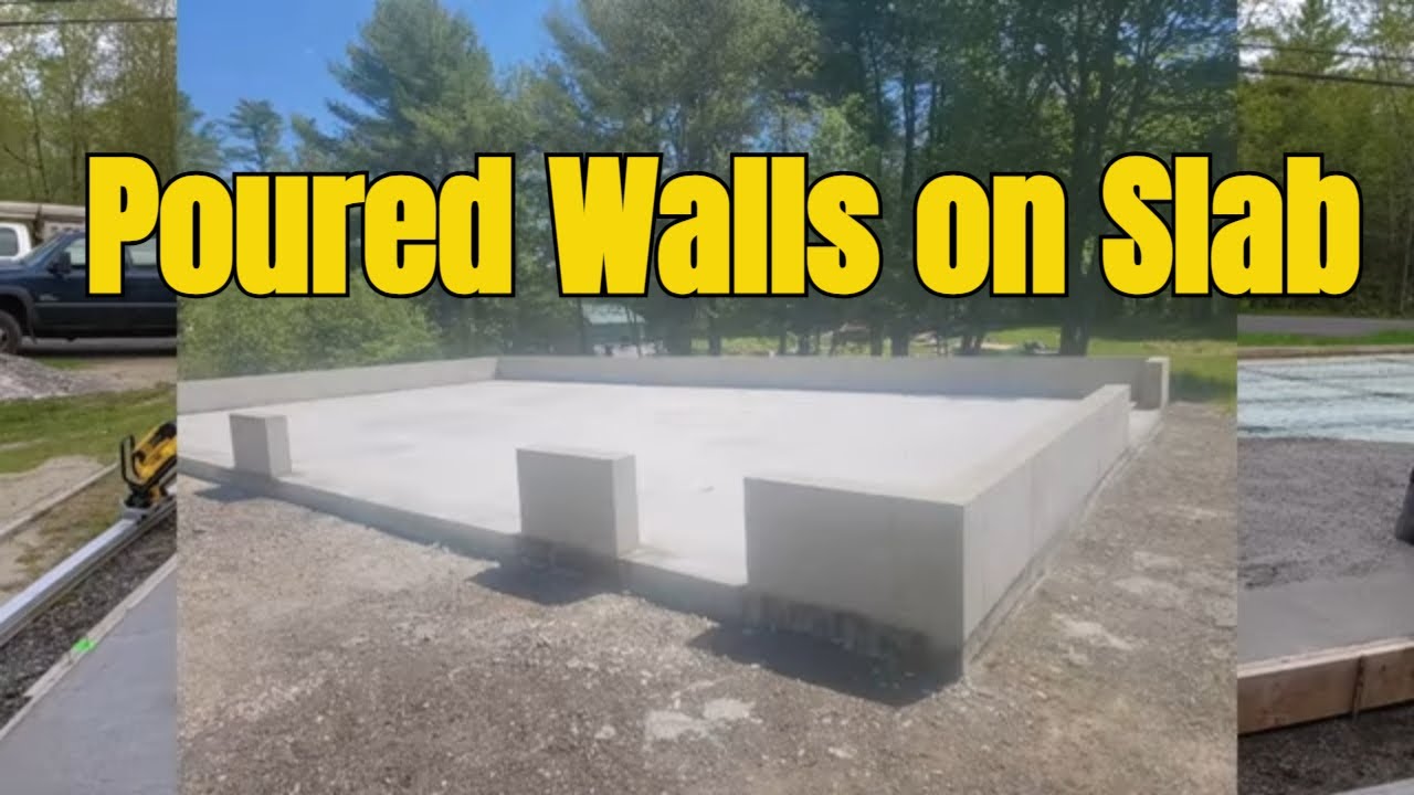 Concrete Slab with 2' Knee Wall Poured the Next Day