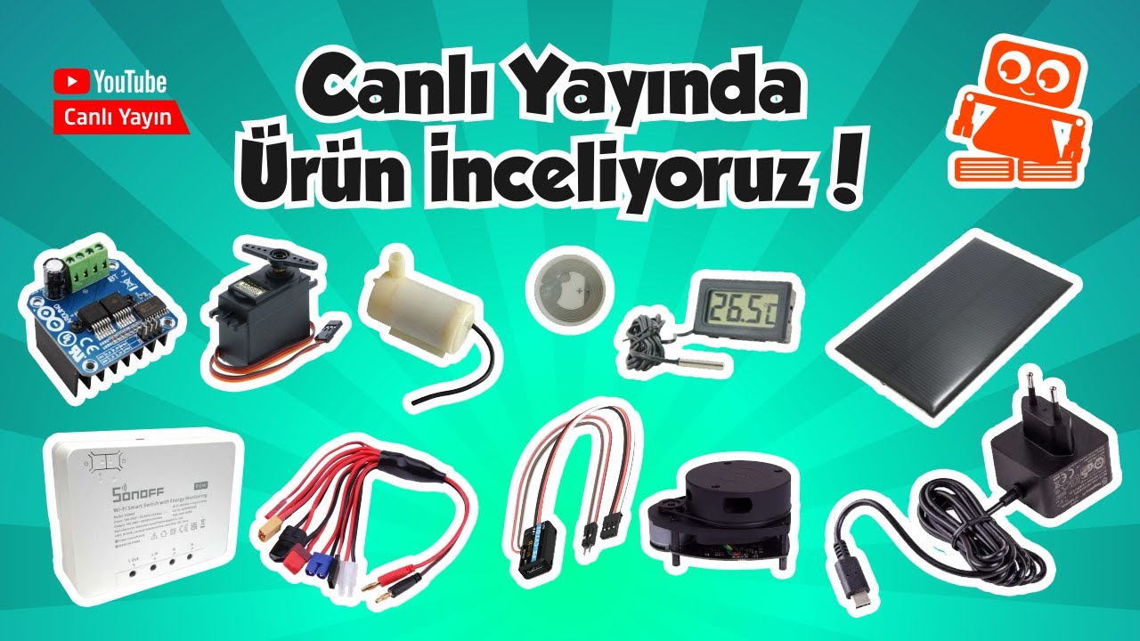 Bir Kablo ile 8 Cihazını Şarj Et (Sonoff Güç Tüketimi Takip Monitörü, RPLIDAR 360 Derece Tarayıcı..)