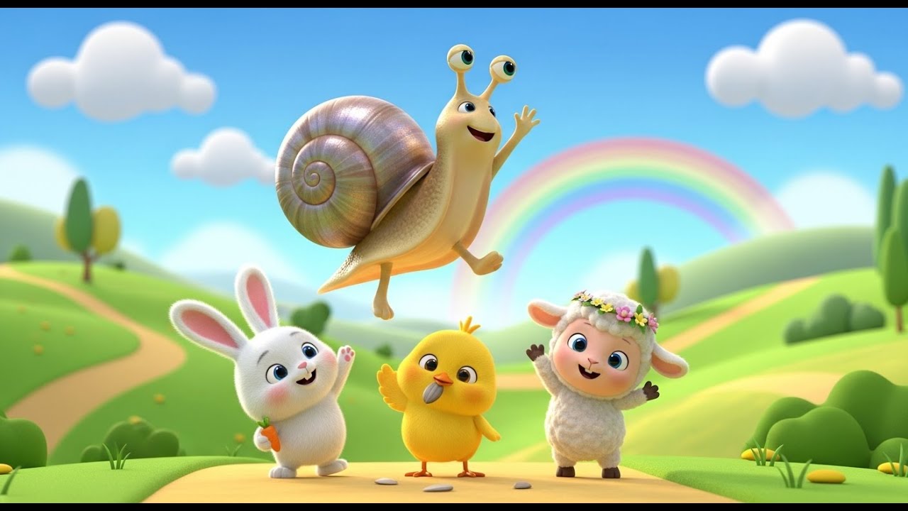 Die Schnecke, die Luftballons liebte | Kinderlieder & Lernlieder auf Deutsch