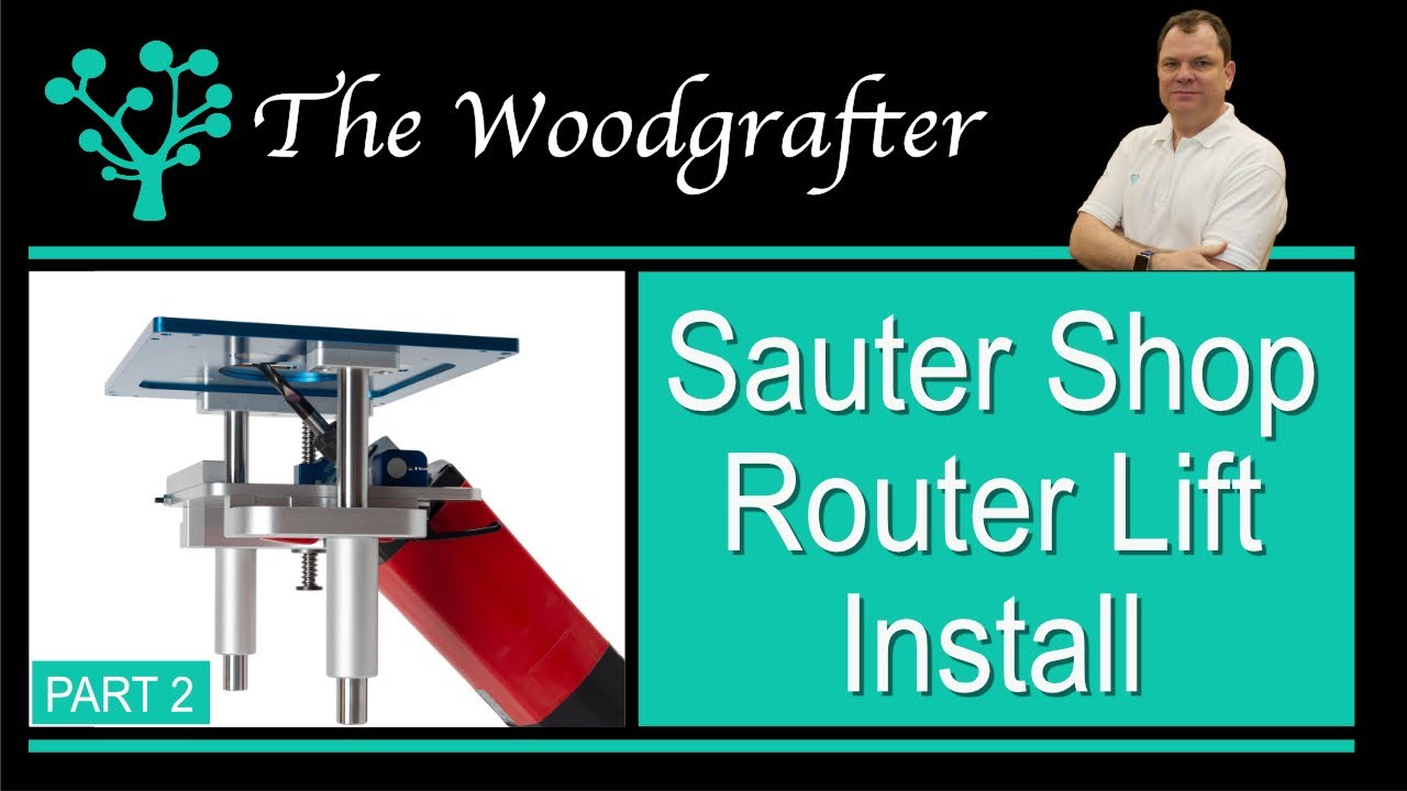 Building A Router table -  Sauter Shop Router lift install