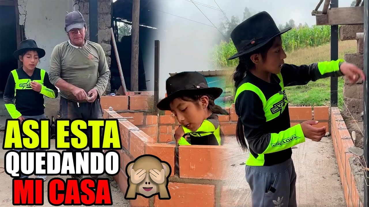 Se empezó a levantar las paredes de la casa de Uvas y así va quedando