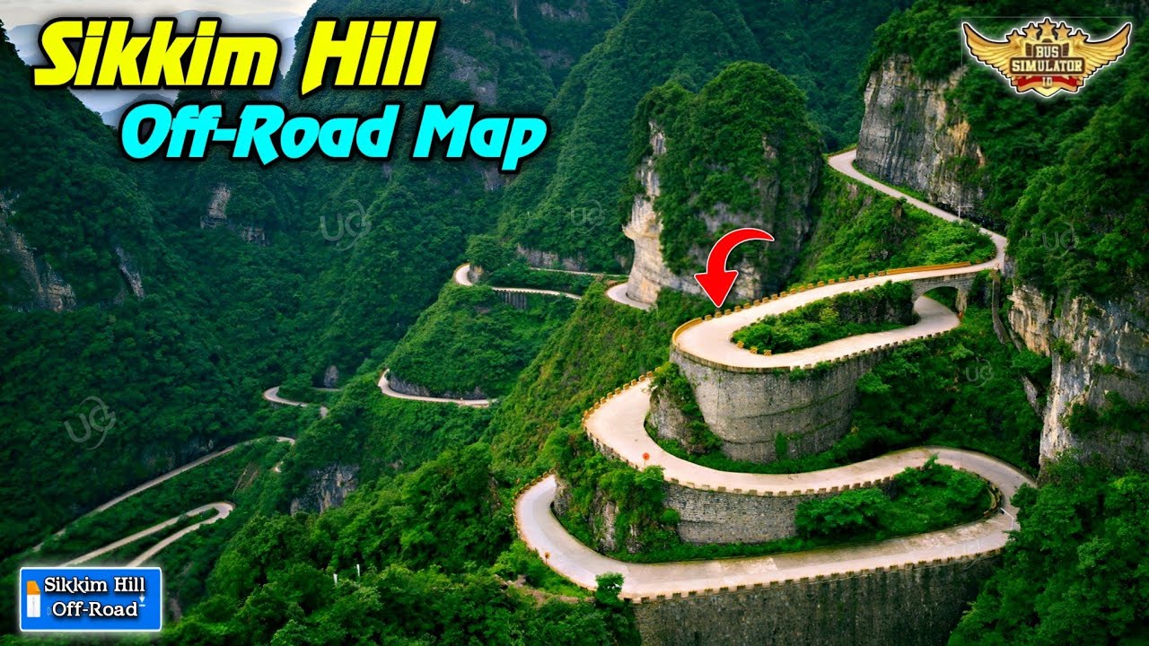 Map Mod Bussid 4.4.1 - New Released Sikkim Hill Off-Road Map Mod For Bus Simulator Indonesia |Bussid