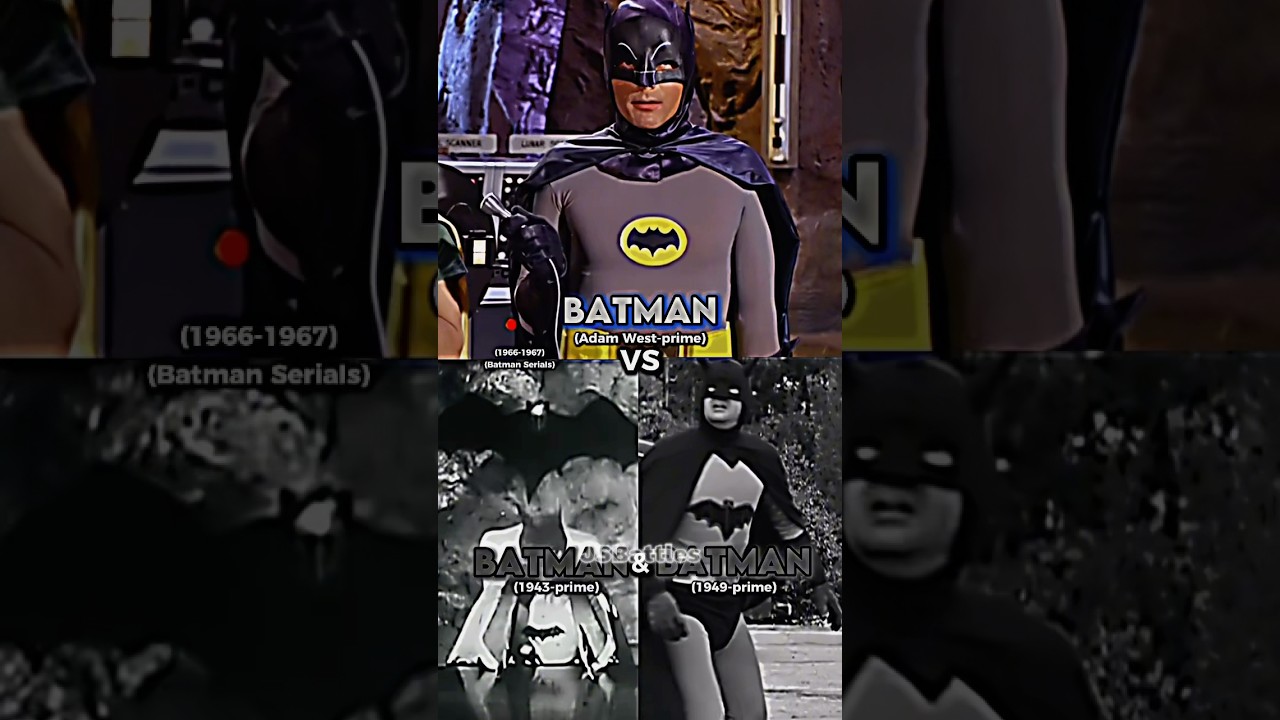 Batman (Adam West) vs Batman (1943) and Batman (1949)