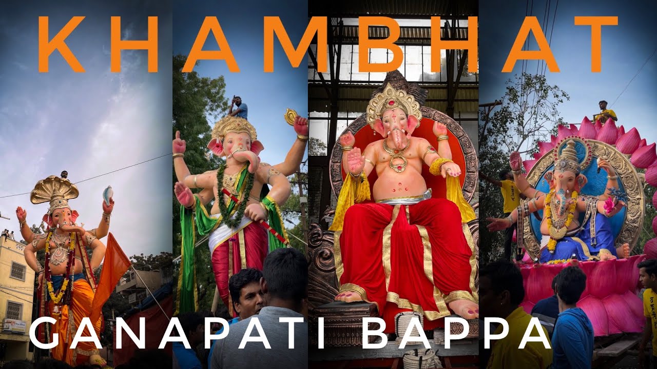 Khambhat | Ganapati Bappa | ખંભાત | Ganesh Chaturthi | Anand | Gujarat | GoPro Hero 10 | vlog | 4K
