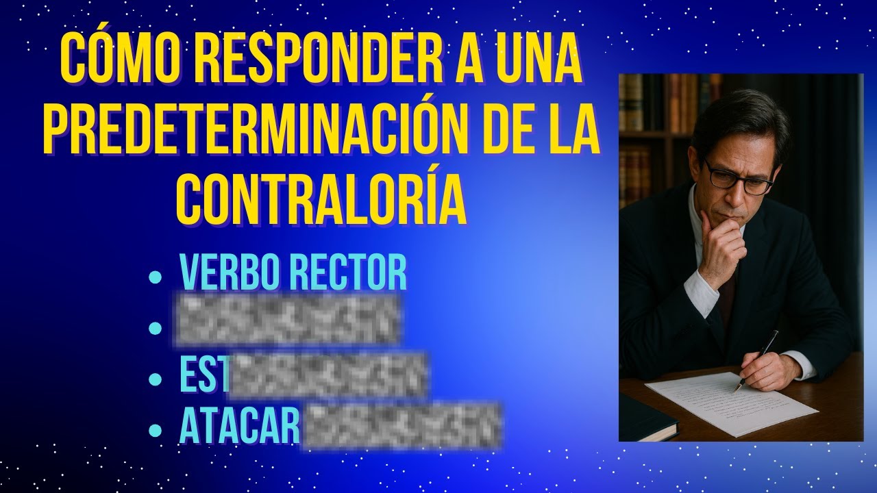 Cómo contestar a una predeterminación de la Contraloría General del Estado