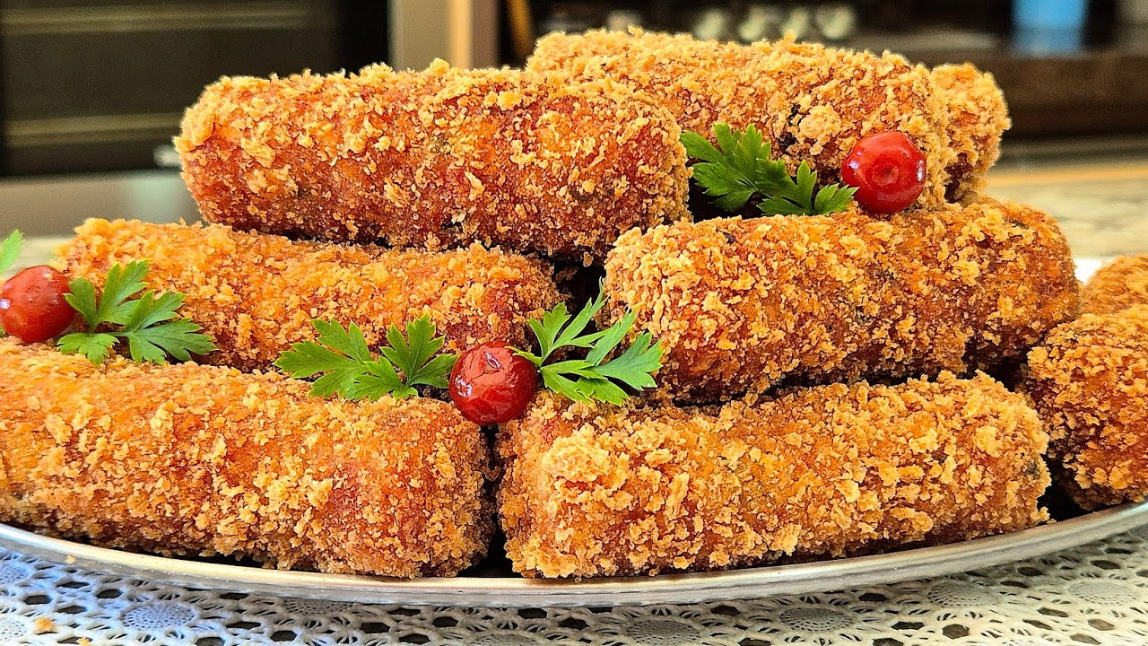 Esse CROQUETE VOCÊ AINDA NÃO FEZ fácil, crocante e MUITO SABOROSO um sucesso