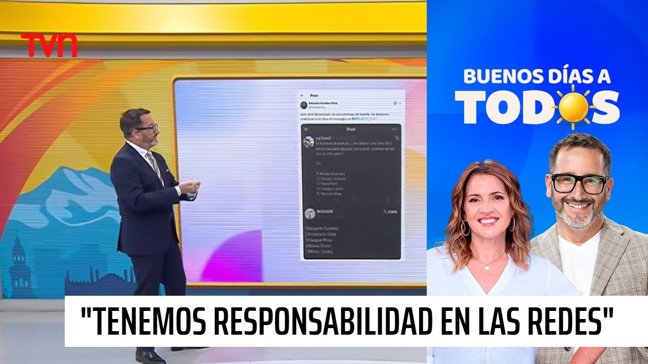 Eduardo Fuentes responde a amenaza de muerte en redes sociales | Buenos días a todos
