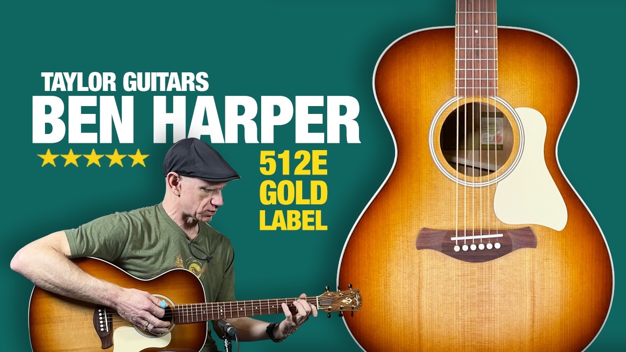 Гитара Gold Label от Taylor: Ben Harper 512e в уменьшенном размере