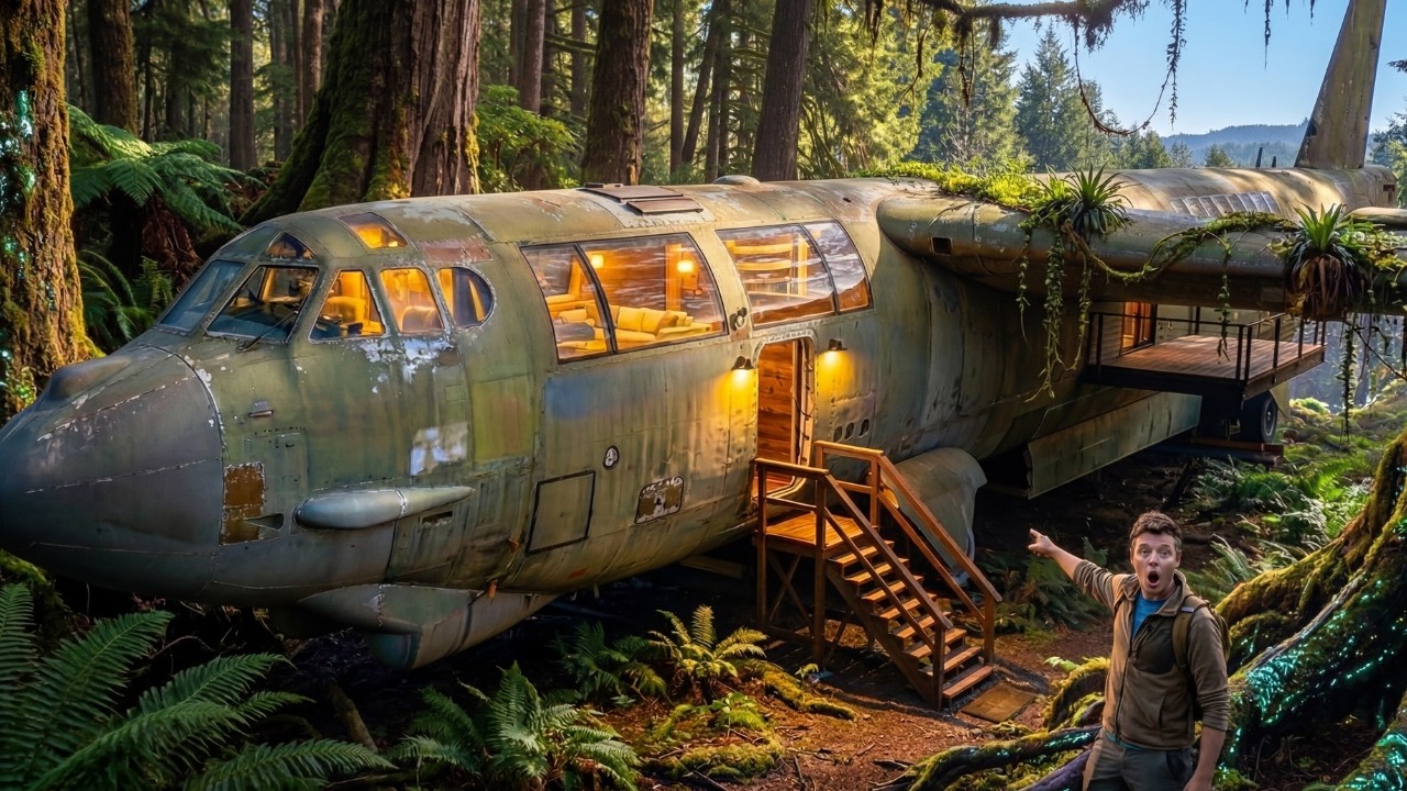 I Turned an Abandoned B-52 Bomber into a Luxury Home (10 Month Build)