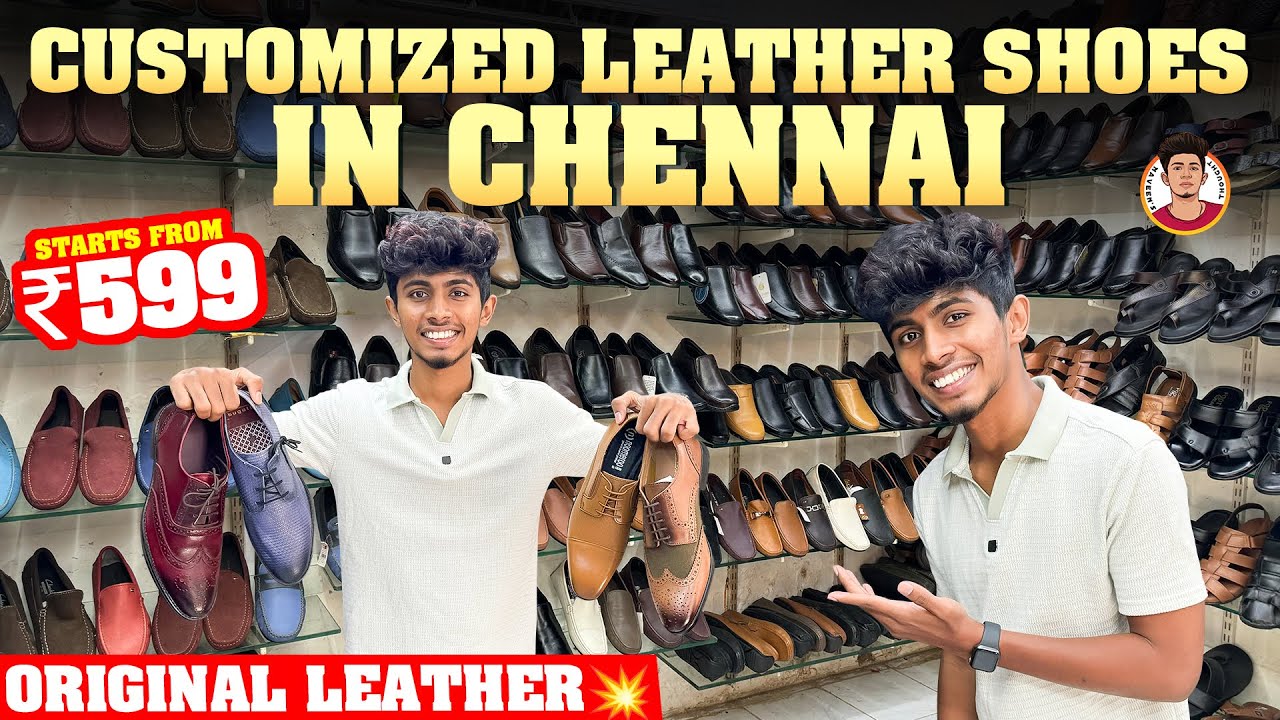 Customized Leather Shoes in Chennai | Starts from ₹599 | Original Leather💥| Naveen's Thought