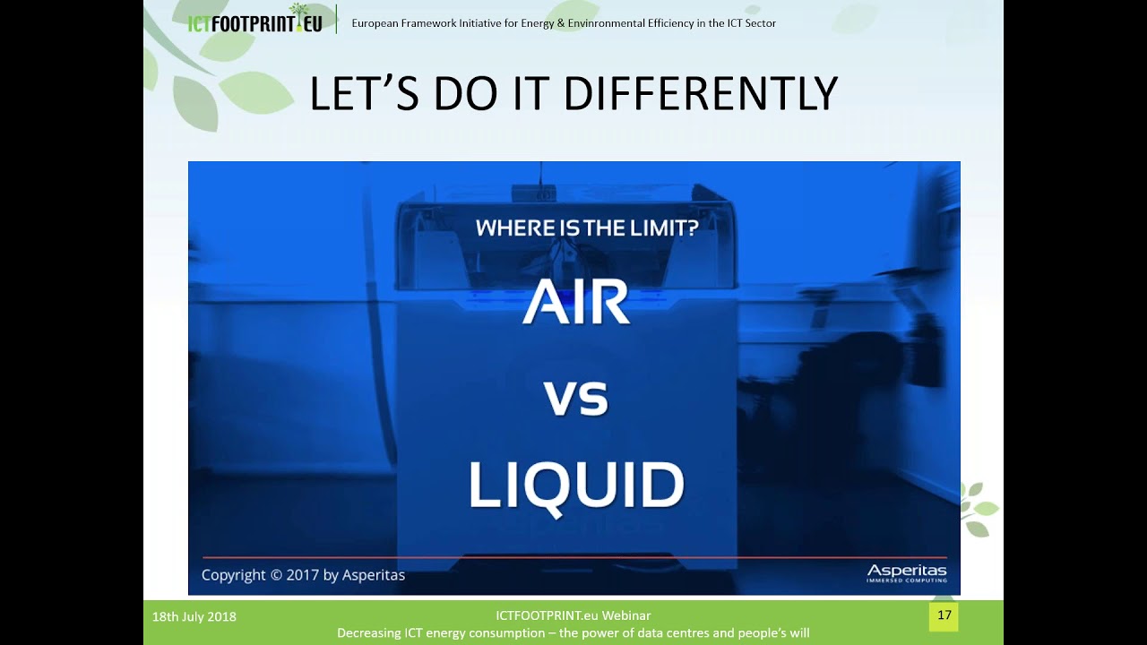 Decreasing ICT energy consumption: power of data centres & people’s will.ICTFOOTPRINT.eu 9th webinar
