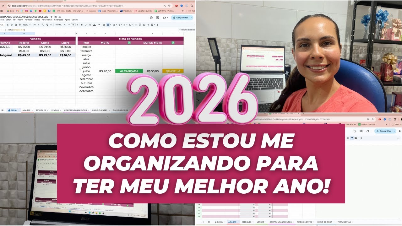 COME&Ccedil;ANDO 2026 DO ZERO: PLANEJAMENTO + METAS!