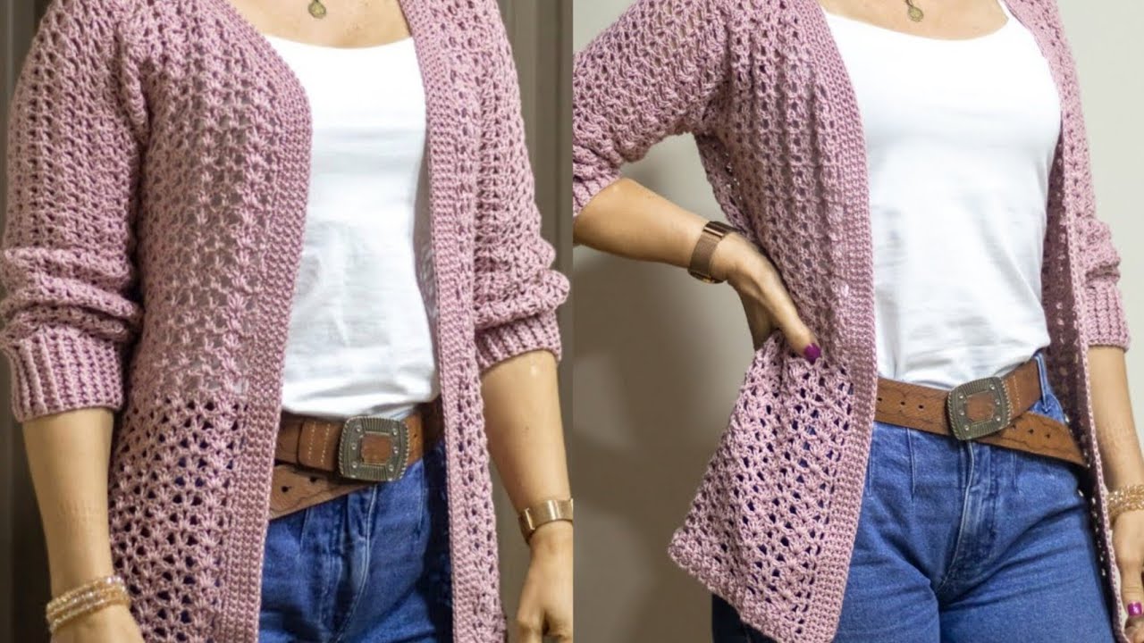 Como fazer casaco de crochê inverno 2025#crochet