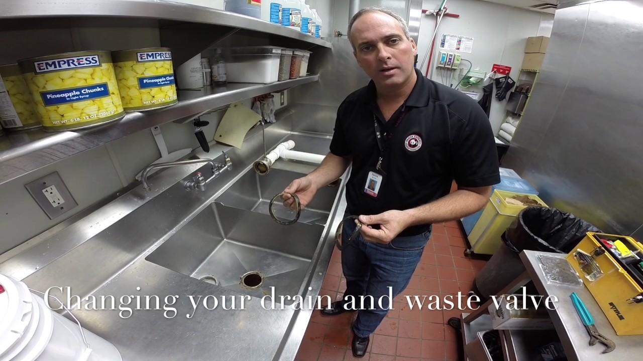 Changing your drain and waste valve