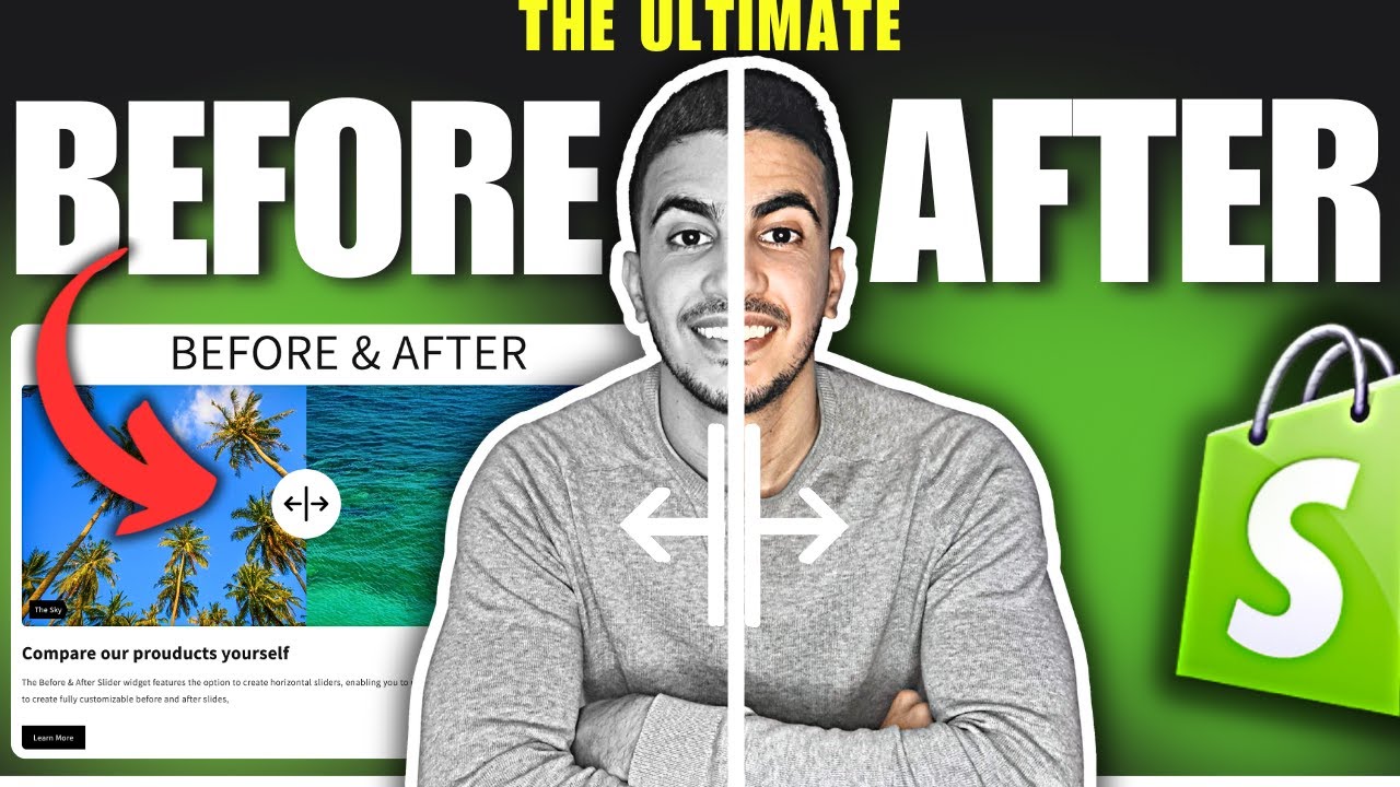 How To Add Before & After Slider Section On Shopify (Free)