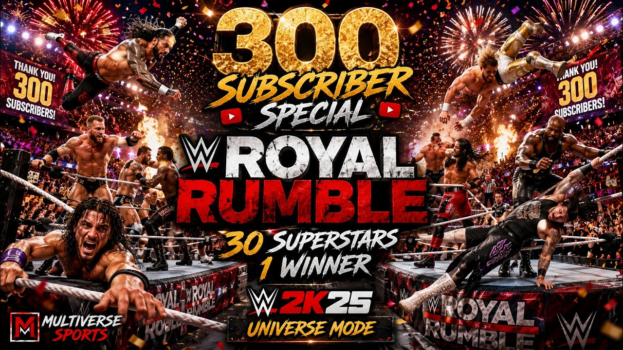 FULL MATCH: 300 SUBSCRIBER SPECIAL ROYAL RUMBLE | THE BEST OF THE MULTIVERSE COLLIDE