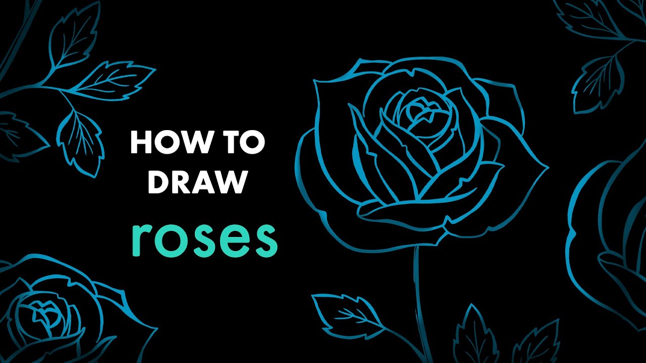How to Draw a Dynamic Rose Using Just a Pen and Pencil!