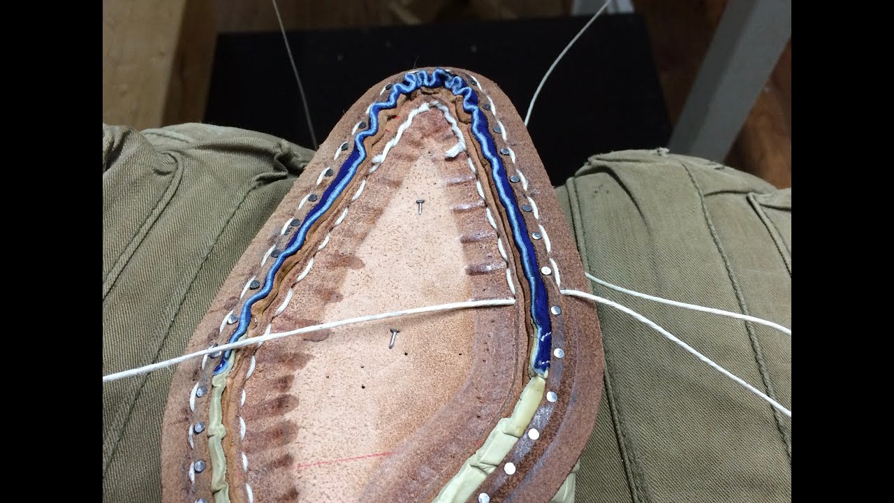 Shoe making  Hand sewn welted   upper making~lasting~finish 靴作り