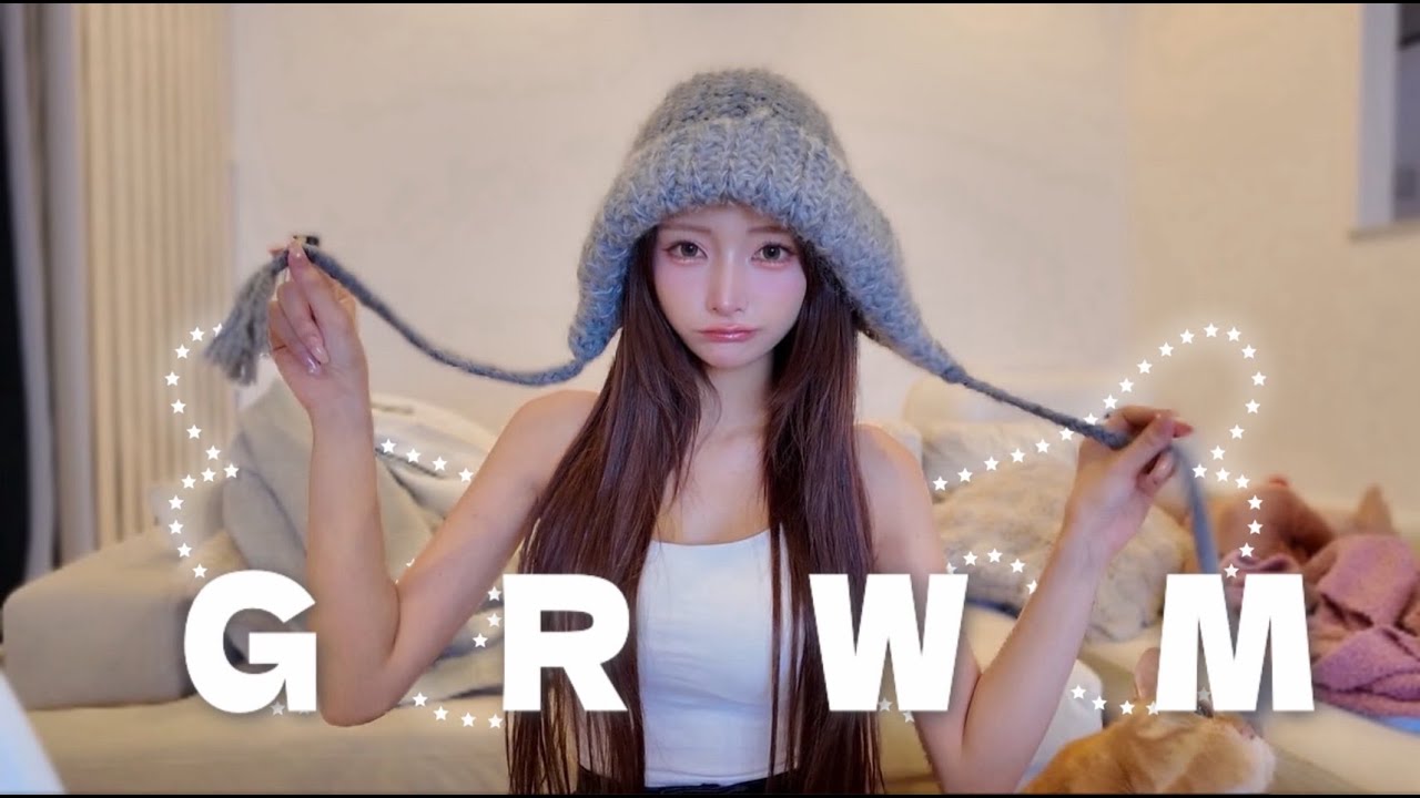 【GRWM】何も予定がないからごはん食べながらダラダラ準備します。