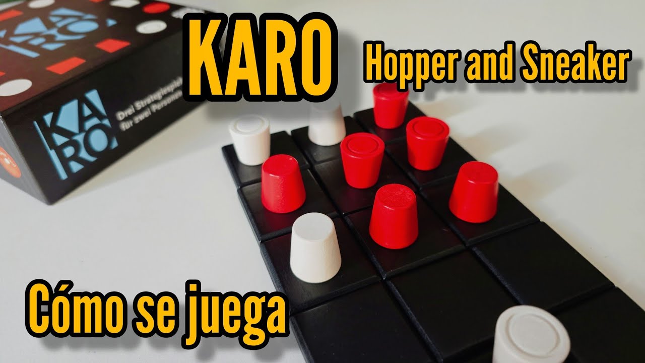 KARO | Hopper & Sneaker - Juego de mesa abstracto | Tutorial y partida