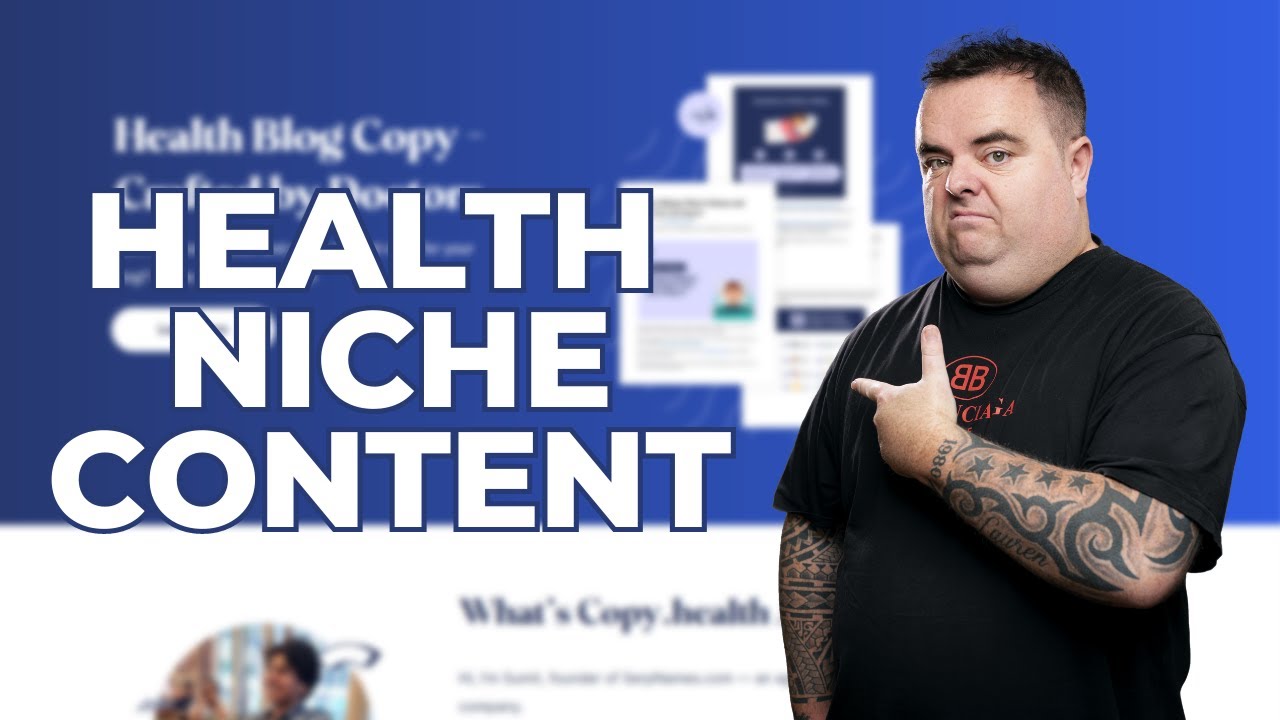 Health Niche Content - Copywriting for the Health Niche